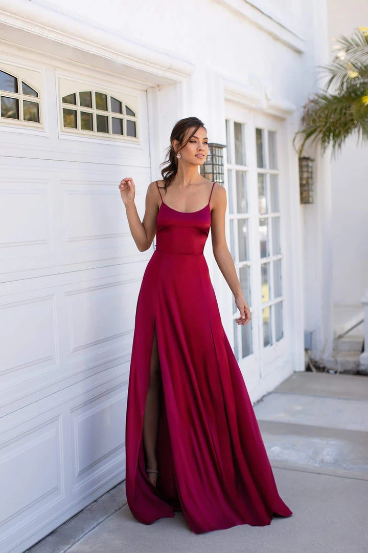 Alamour The Label Olivia - Deep Red A-Line Gowns 1 Alamour The Label Olivia - Deep Red A-Line Gowns
