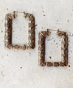 Alamour The Label Lais Textured Gold Earrings