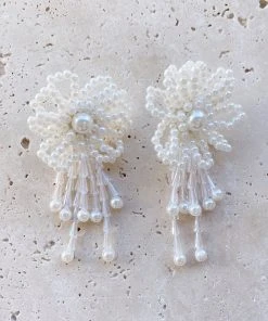 Alamour The Label Evie Pearl Flower Statement Earrings 14 Alamour The Label Evie Pearl Flower Statement Earrings