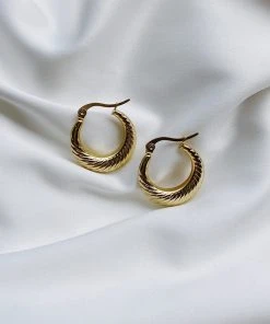Alamour The Label Louisa Gold Hoop Earrings