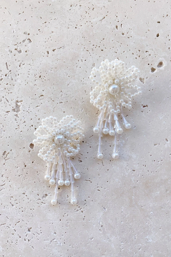 Alamour The Label Evie Pearl Flower Statement Earrings 8 Alamour The Label Evie Pearl Flower Statement Earrings
