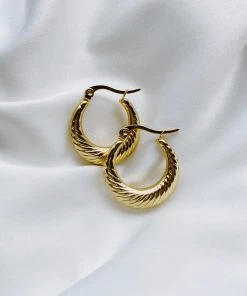 Alamour The Label Louisa Gold Hoop Earrings
