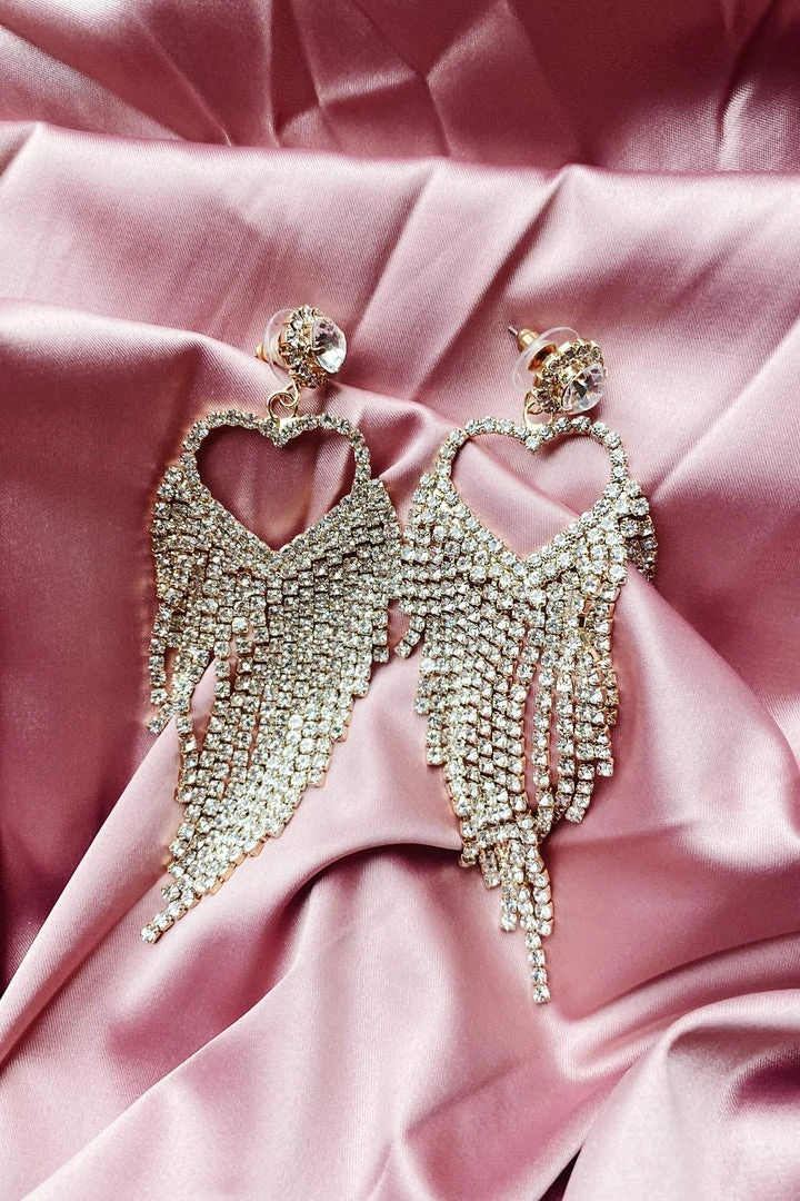 Alamour The Label Latika Rose Gold Drop Earrings 1 Alamour The Label Latika Rose Gold Drop Earrings