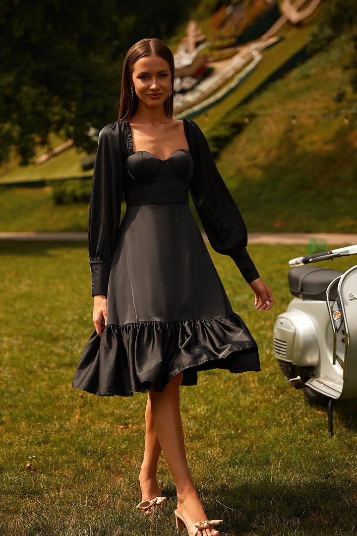 Alamour The Label DRESSES Yusra Black Long Sleeve Dress 1 Alamour The Label DRESSES Yusra Black Long Sleeve Dress