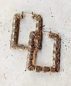 Alamour The Label Lais Textured Gold Earrings