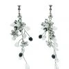Alamour The Label Destiny Silver Floral Statement Earrings