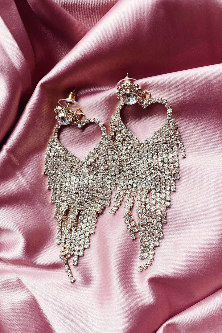 Alamour The Label Latika Rose Gold Drop Earrings 2 Alamour The Label Latika Rose Gold Drop Earrings