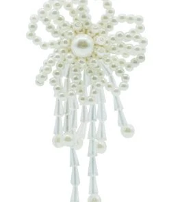 Alamour The Label Evie Pearl Flower Statement Earrings