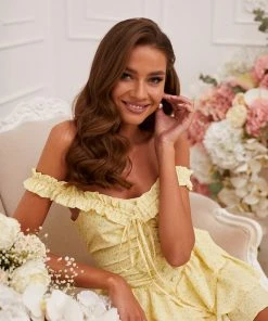 Alamour The Label Arina Dress - Yellow DRESSES