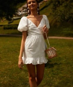 Alamour The Label Andrey Mini - White DRESSES