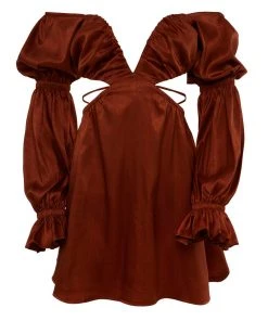Alamour The Label DRESSES Nesrine Rust Mini Dress 10 Alamour The Label DRESSES Nesrine Rust Mini Dress