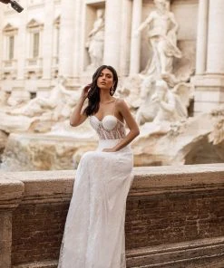 Alamour The Label A-Line Gowns Ravena - White