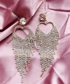Alamour The Label Latika Rose Gold Drop Earrings 5 Alamour The Label Latika Rose Gold Drop Earrings