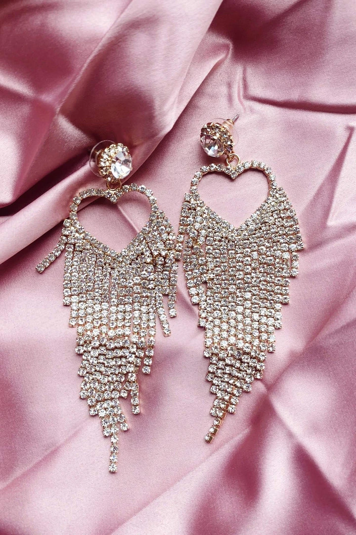 Alamour The Label Latika Rose Gold Drop Earrings 3 Alamour The Label Latika Rose Gold Drop Earrings
