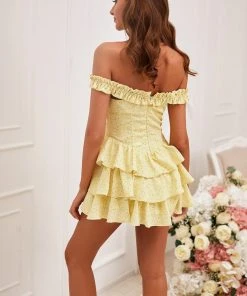 Alamour The Label Arina Dress - Yellow DRESSES