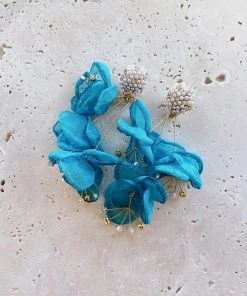 Alamour The Label Emilita Teal Petal Earrings 9 Alamour The Label Emilita Teal Petal Earrings