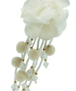 Alamour The Label NEW ARRIVALS Shailee White Flower Drop Earrings