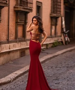 Alamour The Label Halina - Wine Red