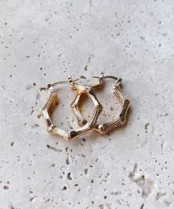 Alamour The Label Farah Gold Hoop Earrings