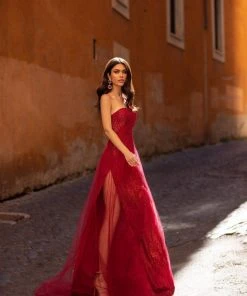Alamour The Label Silvia - Wine Red PROM & FORMAL