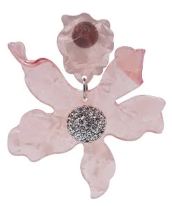 Alamour The Label Luna Pink Flower Statement Earrings