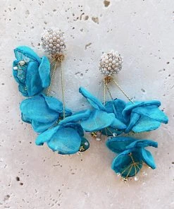 Alamour The Label Emilita Teal Petal Earrings 7 Alamour The Label Emilita Teal Petal Earrings