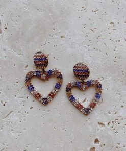 Alamour The Label Zaniya Multi Coloured Heart Earrings 9 Alamour The Label Zaniya Multi Coloured Heart Earrings