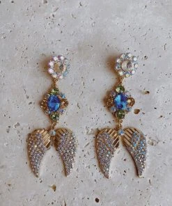 Alamour The Label Zabrina Multi Crystal Statement Earrings