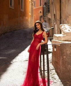 Alamour The Label Silvia - Wine Red PROM & FORMAL