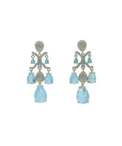 Alamour The Label Yoven Baby Blue Drop Earrings