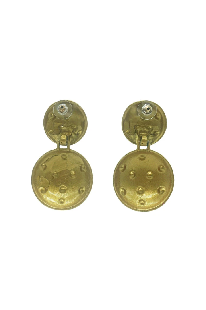 Alamour The Label Qiana Gold Circle Crystal Statement Earrings 2 Alamour The Label Qiana Gold Circle Crystal Statement Earrings
