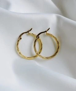 Alamour The Label Calliso Gold Hoop Earrings 8 Alamour The Label Calliso Gold Hoop Earrings