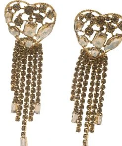 Alamour The Label Jules Bronze Statement Heart Drop Earrings 8 Alamour The Label Jules Bronze Statement Heart Drop Earrings