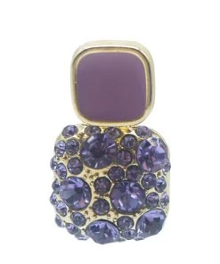 Alamour The Label Cassidy Lilac Diamante Studs Earrings