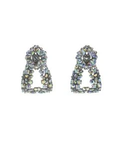 Alamour The Label Bianca Gold Iridescent Crystal Earrings