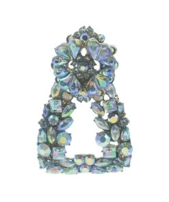 Alamour The Label Bianca Gold Iridescent Crystal Earrings