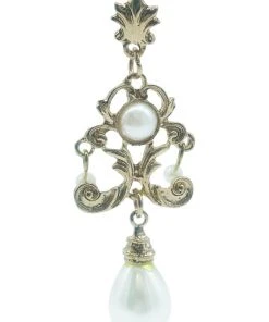 Alamour The Label Seraphina White Drop Earrings