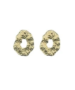 Alamour The Label Kailani Textured Gold Earrings