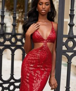 Alamour Made-To-Order PROM & FORMAL Jayla - Deep Red 10 Alamour Made-To-Order PROM & FORMAL Jayla - Deep Red