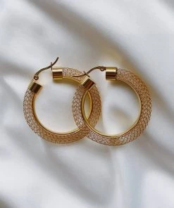 Alamour The Label Liona Gold Hoop Earrings