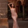 Alamour Made-To-Order Made-To-Order Gowns Pamelia Glitter Gown - Pink