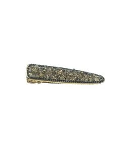 Alamour The Label Black And Gold Clip With Crystal Detailing