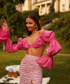 Alamour The Label Loulia Top - Pink TOPS