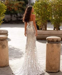 Alamour Made-To-Order Made-To-Order Gowns Malisa Sequin Gown - Silver