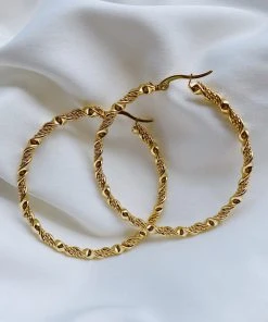 Alamour The Label Rubi Gold Hoop Earrings 7 Alamour The Label Rubi Gold Hoop Earrings