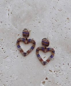 Alamour The Label Zaniya Multi Coloured Heart Earrings 10 Alamour The Label Zaniya Multi Coloured Heart Earrings