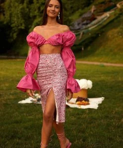 Alamour The Label Loulia Top - Pink TOPS