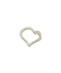 Alamour The Label Gold Heart Claw Clip With Diamantes