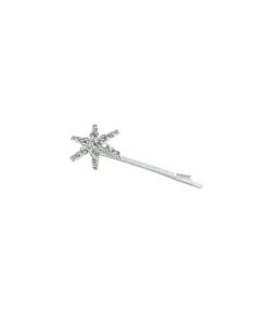 Alamour The Label Silver Star Diamante Hair Pin Hair Accessories