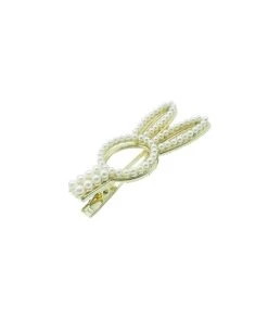 Alamour The Label Gold Pearl Bunny Hair Clip Hair Accessories